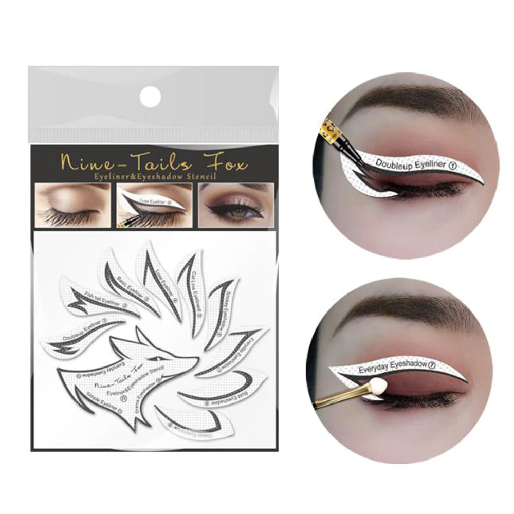 24 Pcs Eyeliner Stencils Eyebrow Eyeshadow Makeup Template