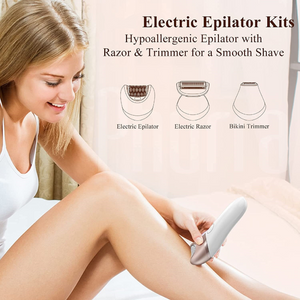 6 in 1 electric epilator shaver leg body hair removal face set