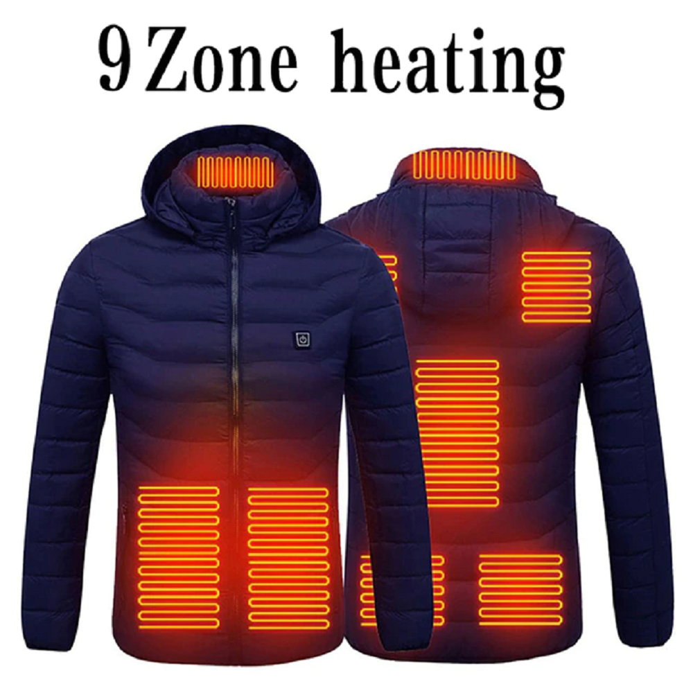 Men's & women's 9 areas heated electric thermal jacket