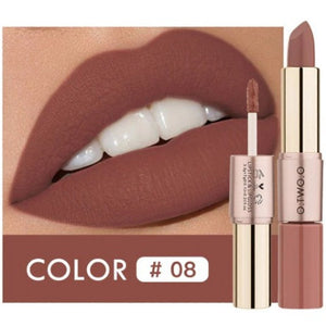 Matte Lipstick Lip Gloss Combo 12 Colors Long Wearing Moisturising Waterproof