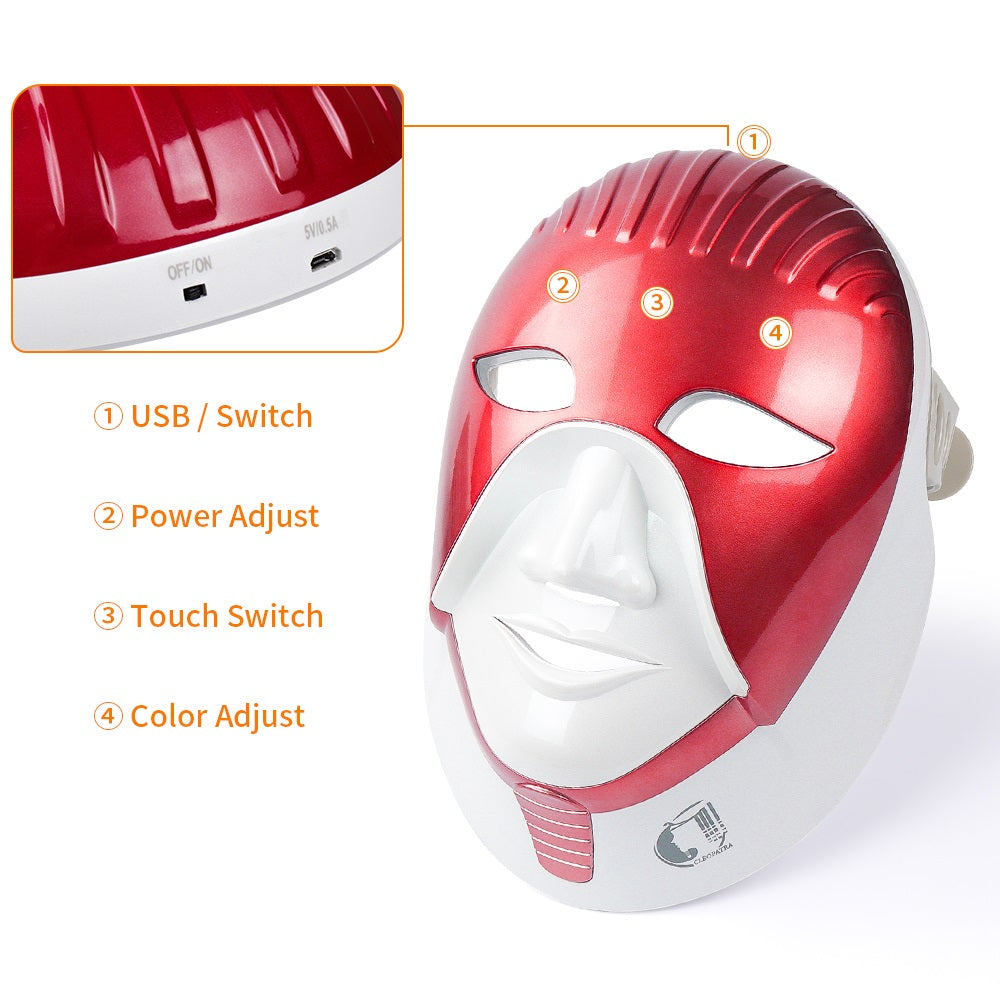 LED Light Photon Facial Neck Mask