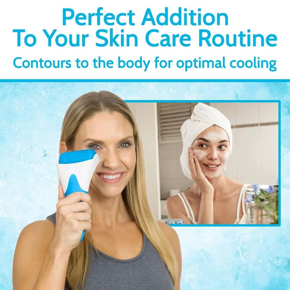 Natural Cooling Ice Roller for Face Eyes Puffiness Migraine Pain Relief Minor Injury Muscle Relaxing