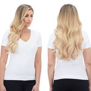 16 inch Clip in Hair Extensions Remy Human Hair Real Natural Body Wave Invisible 7 Pieces