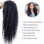 24 Inch Lace Front Wigs Real Wave Human Hair 13x4 Lace Frontal Wig Pre Plucked Brazilian Natural Colour