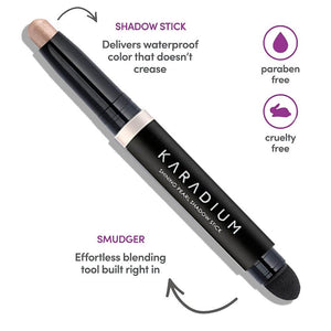 Waterproof Long Lasting Daily Eye Makeup Eyeshadow Stick with Spongy Smudger
