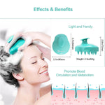 Scalp Massager Shampoo Brush Hair Scrub Reduce Dandruff Grow Hair Fast