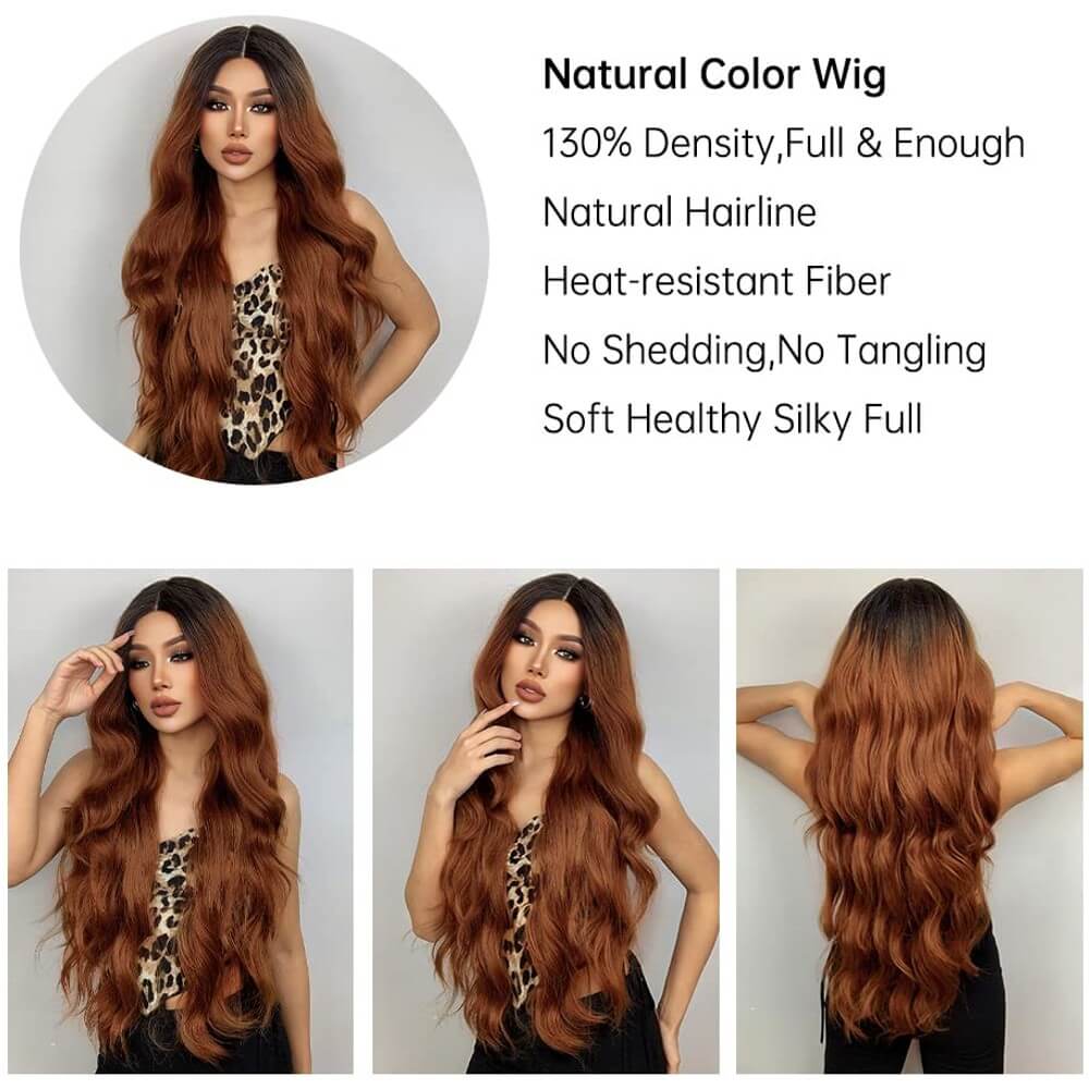 24 Inch Lace Front Wigs Real Human Wavy Hair 13x4 Lace Frontal Wig Pre Plucked Natural Colour