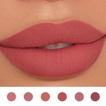 6 Pcs Matte Liquid Lipstick Long-Lasting Wear Non-Stick Not Fade Waterproof Lip Gloss Makeup Gift Set