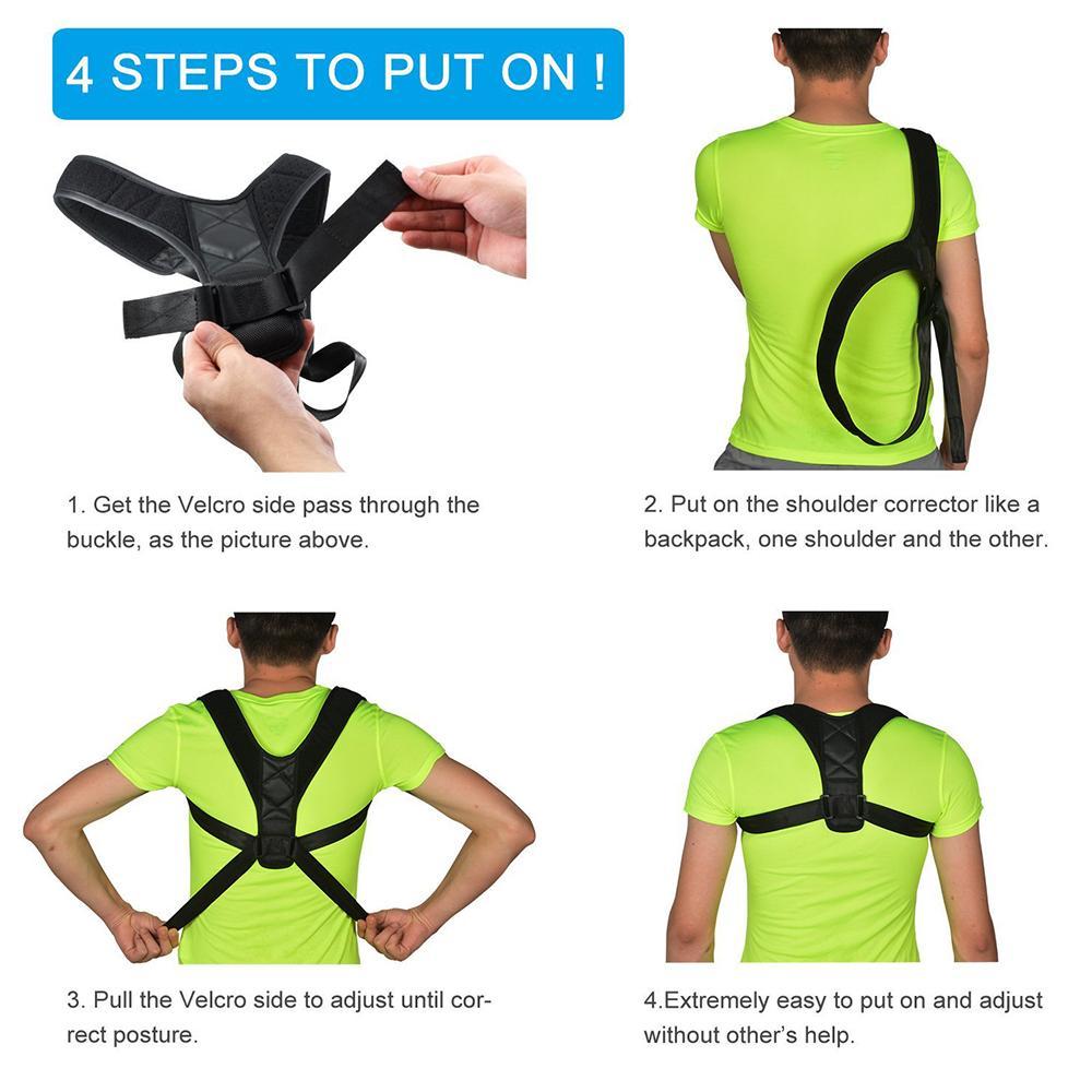 Posture Corrector (Adjustable to Multiple Body Sizes)