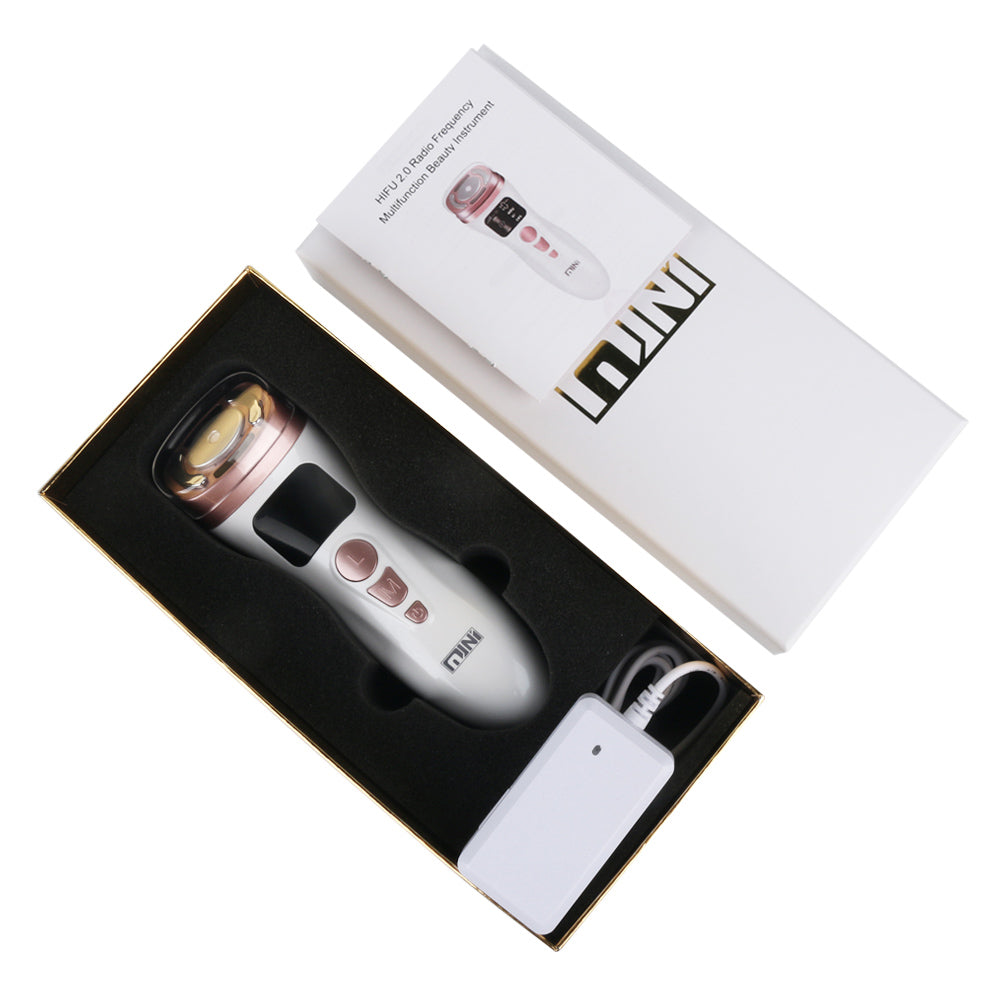 Mini Bipolar Hifu EMS Microcurrent Machine RF Skin Tightening Massager