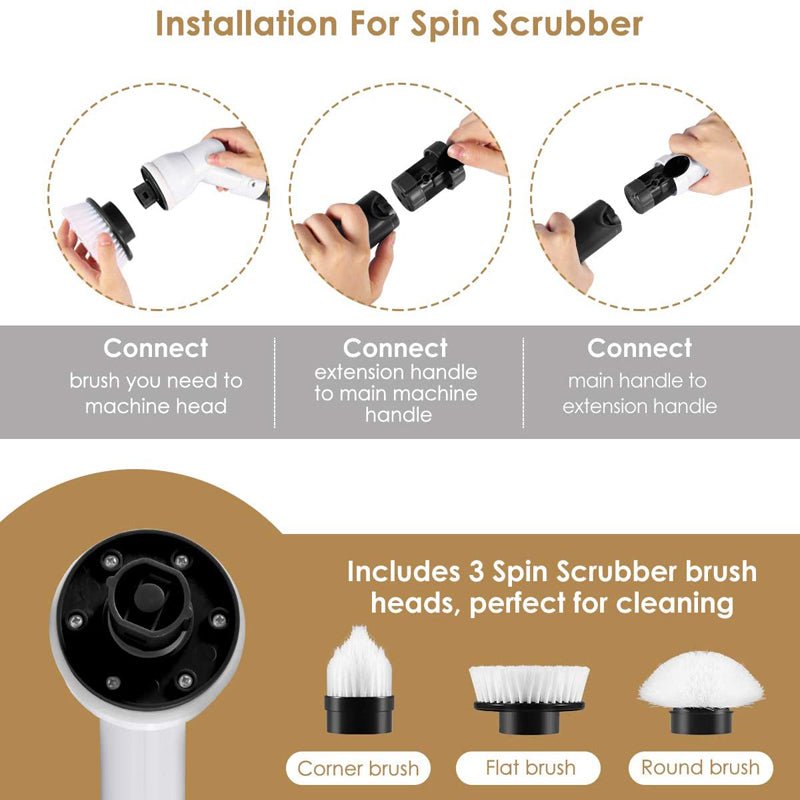 TurboClean Electric Spin Scrubber Set